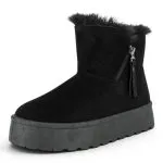 Botin Mujer Plataforma Chiporro Cierre Lateral Negro Alquimia