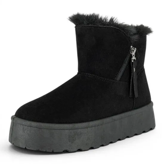 Botin Mujer Plataforma Chiporro Cierre Lateral Negro Alquimia