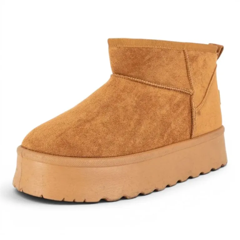 Botin Mujer Plataforma Chiporro Caramelo Alquimia