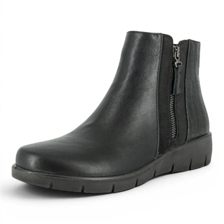 Botín Confort Mujer Mística Negro Passer