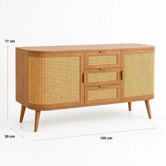 Rack de TV Siena Rattan Natural Klik - Imagen 4