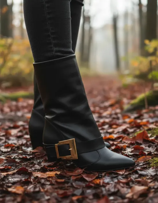 Botin Mujer Napa Genebra Negro Vizzano - Imagen 4