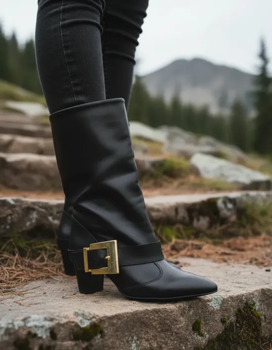 Botin Mujer Napa Genebra Negro Vizzano - Imagen 6