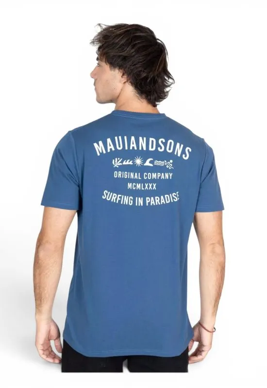 Polera Hombre Lani Celeste Maui - Imagen 2