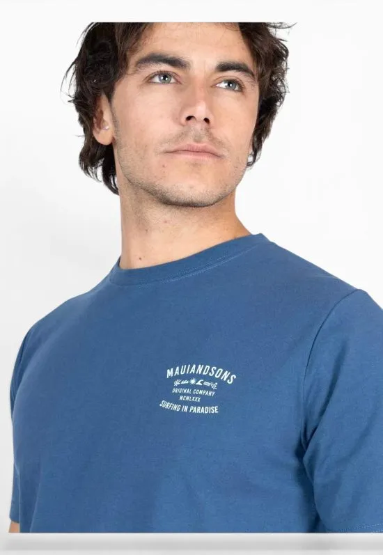 Polera Hombre Lani Celeste Maui - Imagen 3