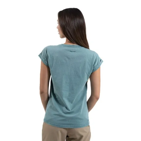 Polera Manga Corta Mujer Mini Logo Verde Kannu - Imagen 2