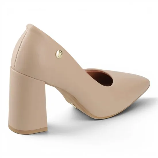 Zapato Mujer Pelica Beige Taco Bloque Alto Vizzano - Imagen 6