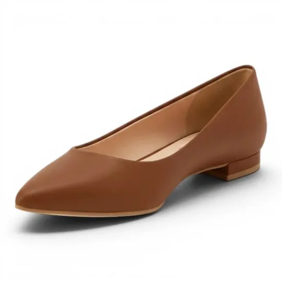 Zapato Mujer Pelica Moca Tipo Balerina Vizzano - Imagen 2