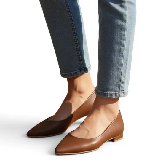 Zapato Mujer Pelica Moca Tipo Balerina Vizzano - Imagen 5