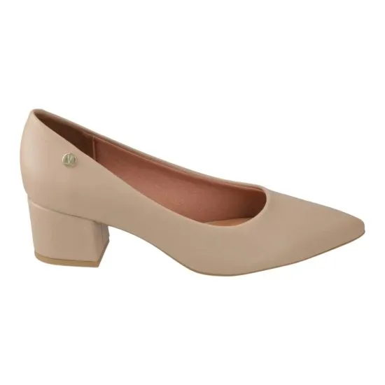 Zapato Mujer Pelica Beige Taco Bloque Alto Vizzano - Imagen 2