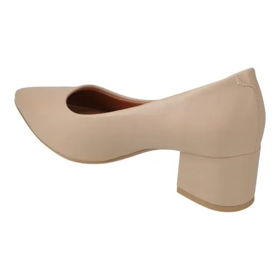Zapato Mujer Pelica Beige Taco Bloque Alto Vizzano - Imagen 4