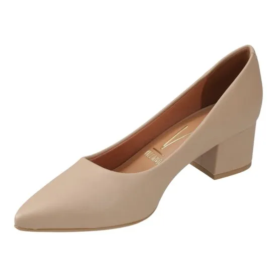 Zapato Mujer Pelica Beige Taco Bloque Alto Vizzano - Imagen 5