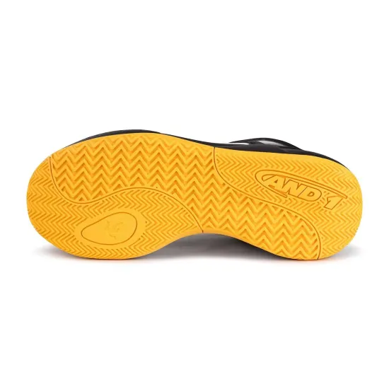 Zapatilla Basketball Hombre Revel Mid Negro Morado AND1 - Imagen 3