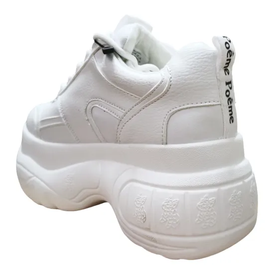 Zapatilla Chunky Blanca Mujer Poeme - Imagen 7
