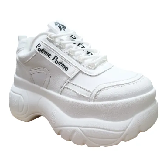 Zapatilla Chunky Blanca Mujer Poeme - Imagen 9