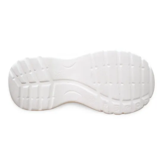 Zapatilla Urbana Plataforma Blanco Plata Mujer Poeme - Imagen 4