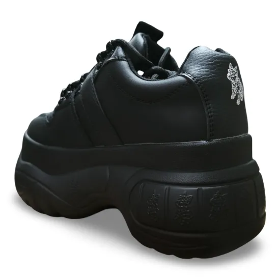 Zapatilla Urbana Plataforma Negra Mujer Poeme - Imagen 7