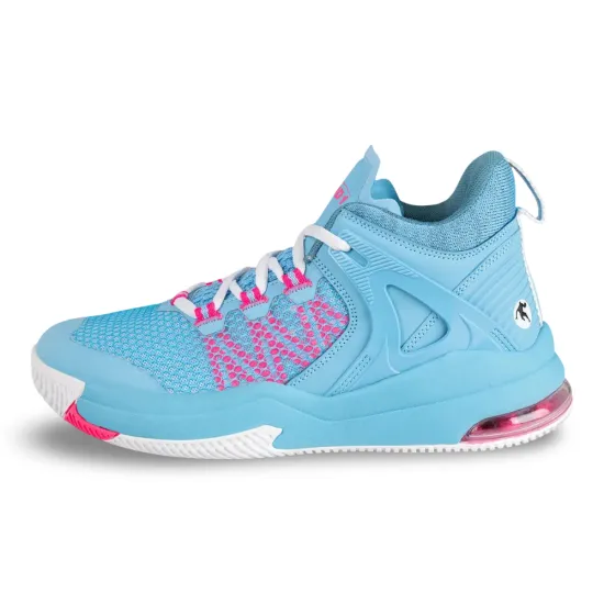 Zapatillas Basketball Niños Turnaround Celeste Rosado And1 - Imagen 2