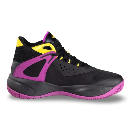 Zapatillas Basketball Niños Revel Mid Negro Morado And1 - Imagen 2