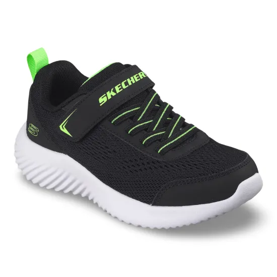 Zapatilla Niño Bounder Quantarun Black Skechers - Imagen 5