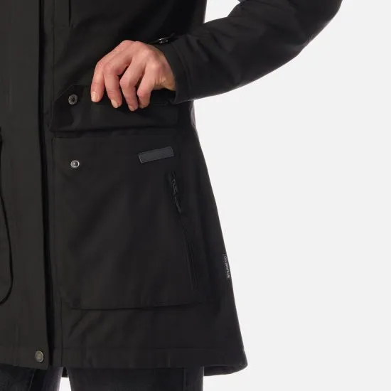 Chaqueta Mujer Roble B-Dry Hoody Jacket Melange Negro Lippi - Imagen 7