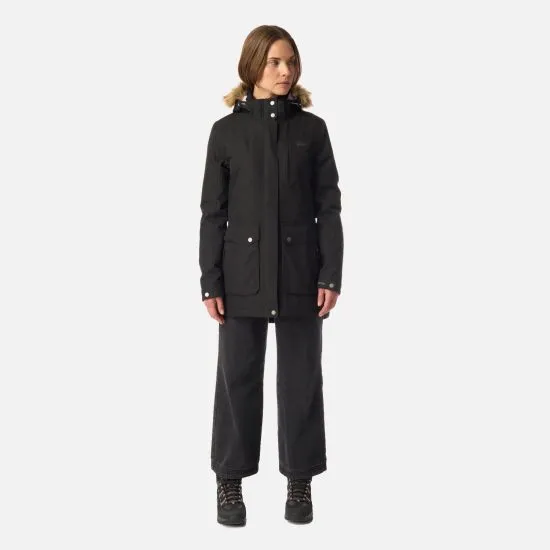 Chaqueta Mujer Roble B-Dry Hoody Jacket Melange Negro Lippi - Imagen 10