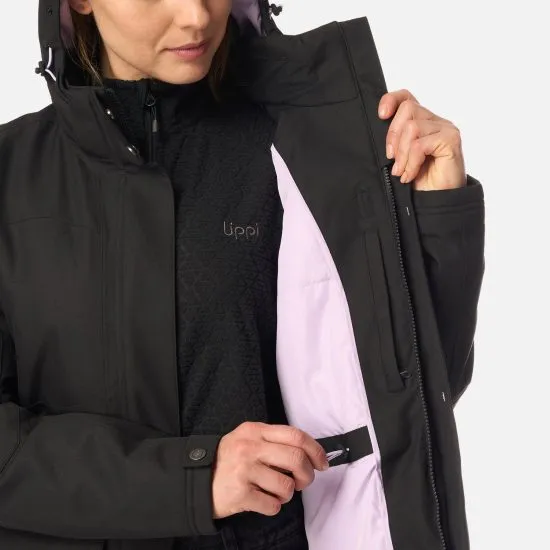 Chaqueta Mujer Roble B-Dry Hoody Jacket Melange Negro Lippi - Imagen 11
