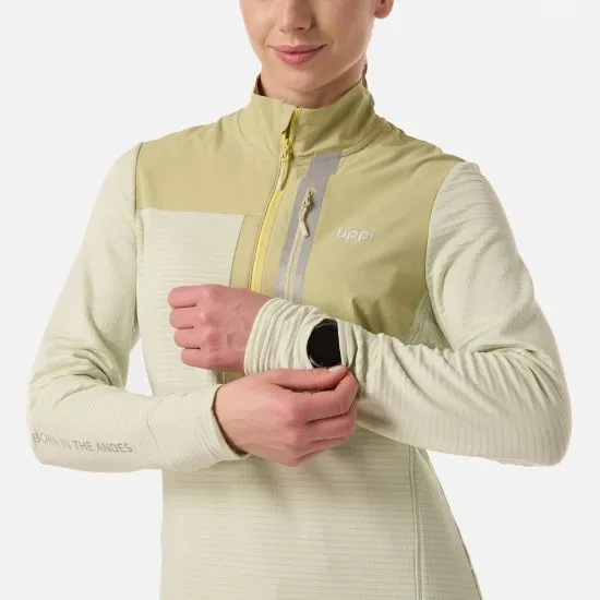 Poleron mujer Karova Nano-F 14 Zip Verde Claro Lippi - Imagen 7