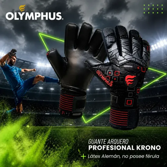 Guante Arquero Krono Adulto Negro Olymphus - Imagen 3
