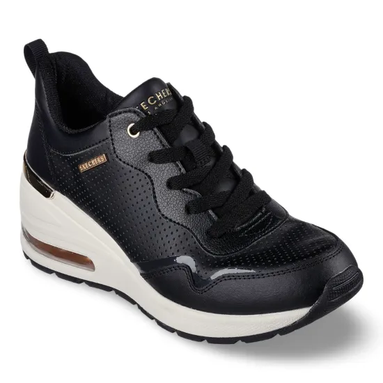 Zapatilla Mujer Million Air Hotter Negro Skechers - Imagen 6
