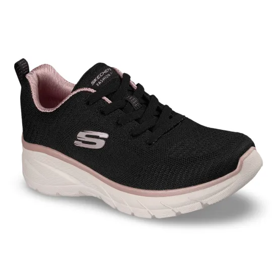 Zapatilla Mujer Fashion Fit 2.0 Moonlight Negro Skechers - Imagen 5