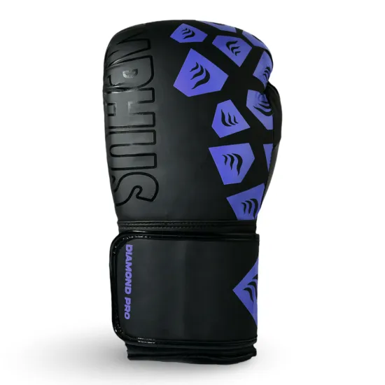 Guante Box Diamond Pro Negro Azul Olymphus - Imagen 2