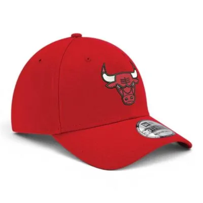 Jockey New Era 39Thirty Rojo Chicago Bulls Talla ML Team Classic