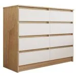 Cómoda Austria 8 Cajones Olmo Blanco CIC