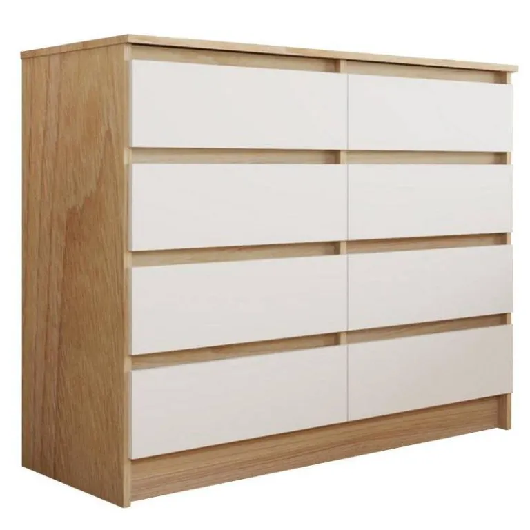 Cómoda Austria 8 Cajones Olmo Blanco CIC