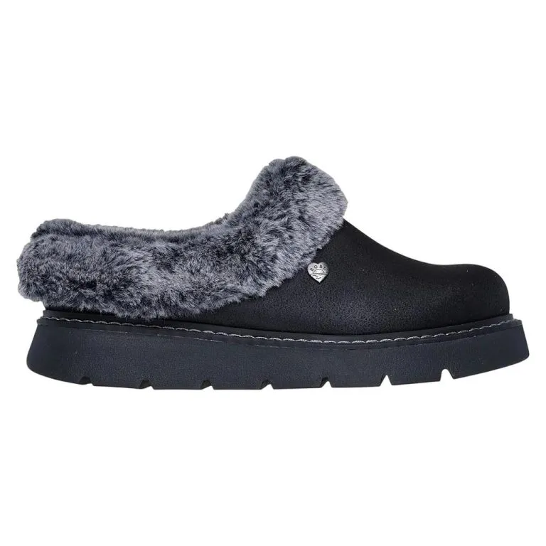 Pantufla Keepsakes Lite Cozy Blend Negro Skechers
