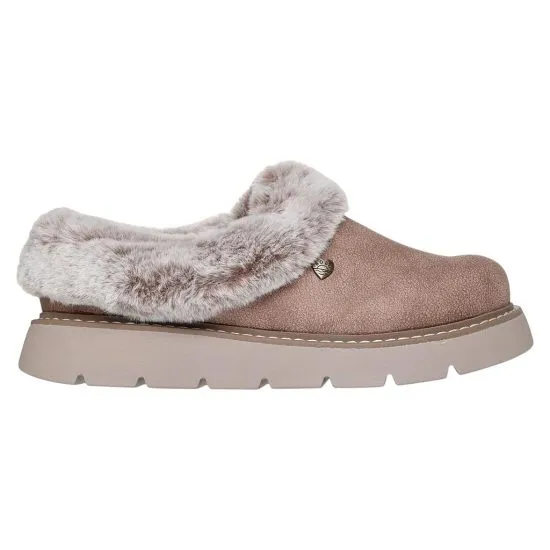 Pantufla Keepsakes Lite Cozy Blend Taupe Skechers
