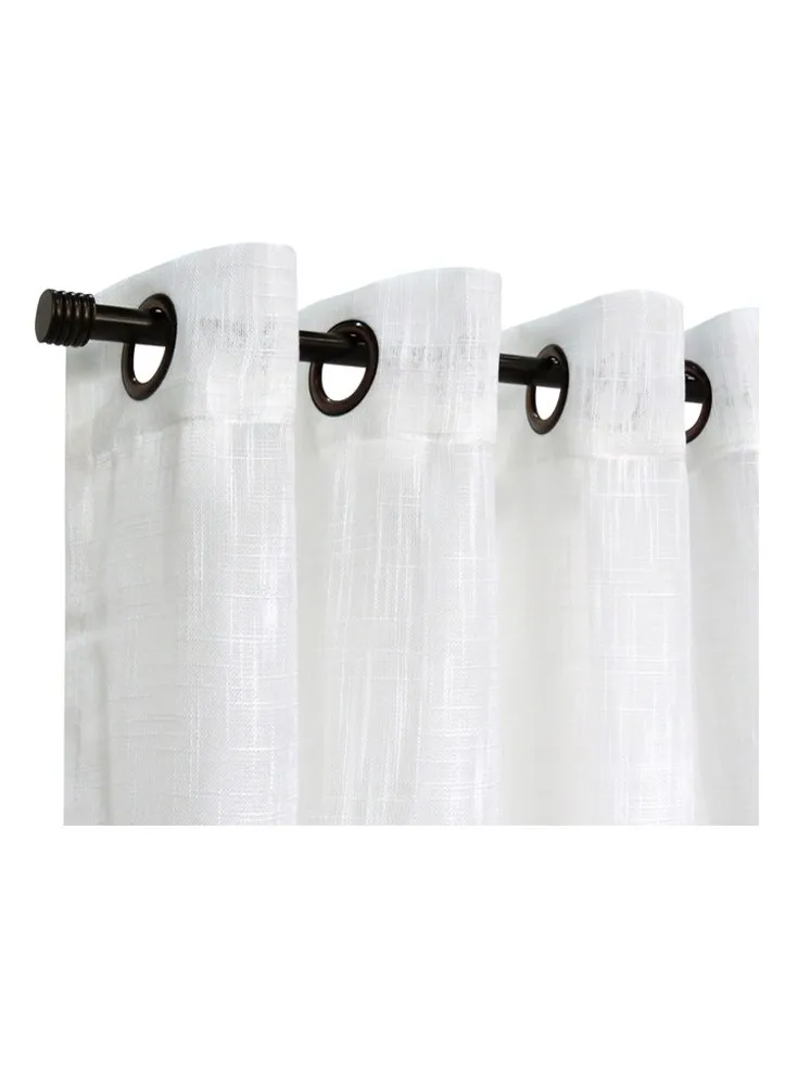 Set Cortinas Velo Lino Blanco 140×220
