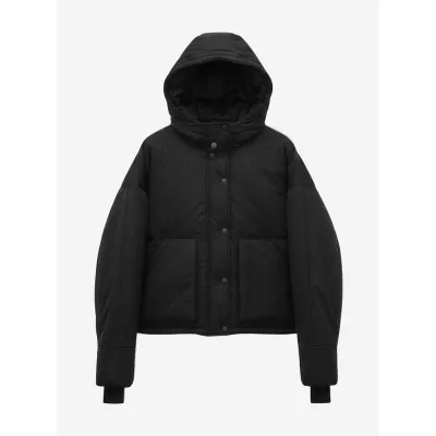 Chaqueta Puffa Mujer Negra Maxi Bolsillos Il Gioco
