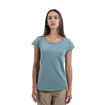 Polera Manga Corta Mujer Mini Logo Verde Kannu