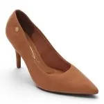 Zapato Mujer Gamuza Camel Taco Aguja Vizzano