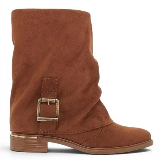 Botin Mujer Duo Camel Vizzano