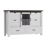 Arrimo Buffet Cajonera Antique Roble White Msa