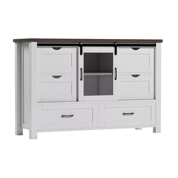 Arrimo Buffet Cajonera Antique Roble White Msa