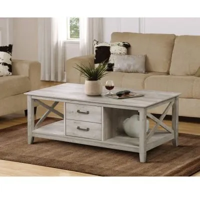 Mesa de Centro Cajones Washed Gray