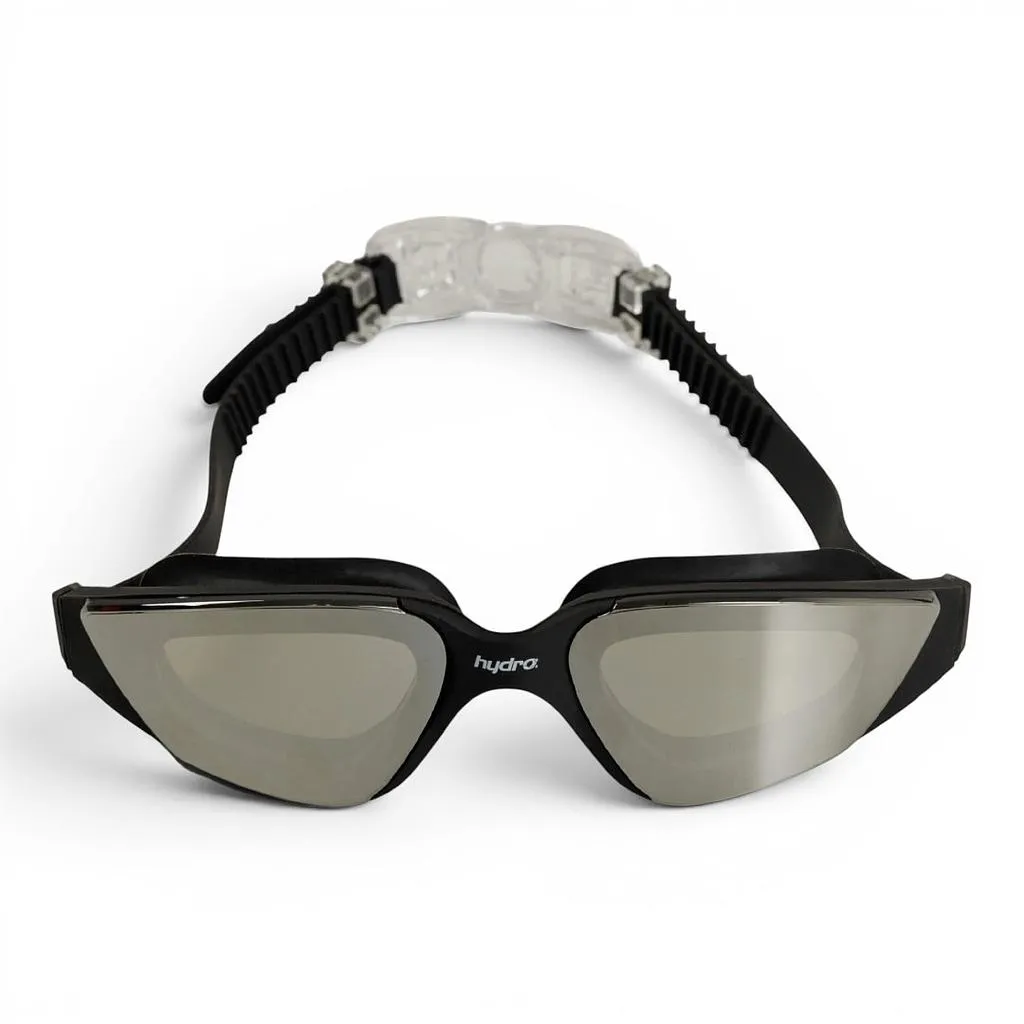 Lente Natación Mirror 6.0 Negro Plata Hydro