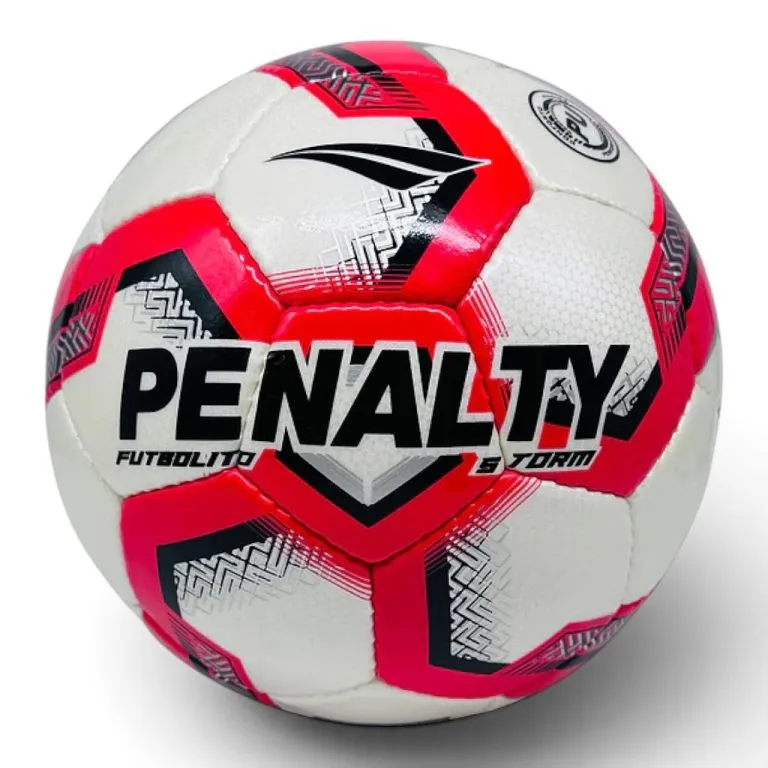 Balon de Futbolito Storm XXV Rojo Negro N°4 Penalty
