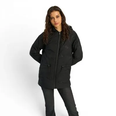 Parka Lightweight Logomania Negro Ellus