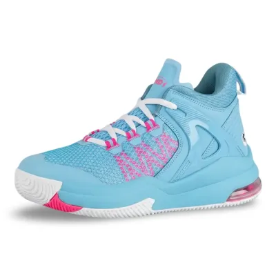 Zapatillas Basketball Niños Turnaround Celeste Rosado And1
