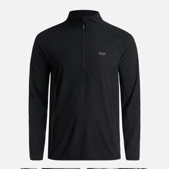 Poleron Hombre Jacaranda Nano-F 14 Zip Negro Lippi